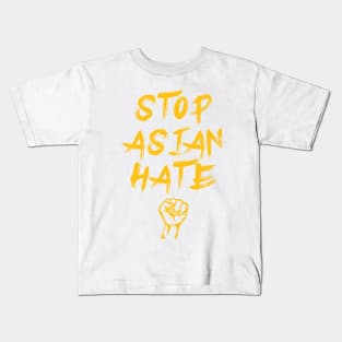 Stop Asian hate Anti Asian Racism Stop AAPI Kids T-Shirt